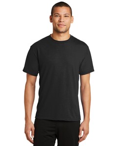 Port &amp; Co PC381 Black-Essential Blended Performance T-Shirt Black
