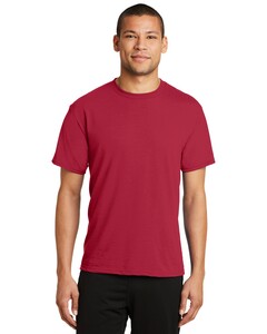 Port &amp; Co PC381 Red-Essential Blended Performance T-Shirt Red