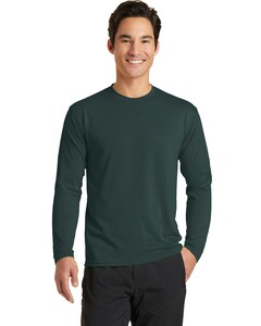 Port & Co PC381LS Green-Long Sleeve Essential Blended Performance T-Shirt Green