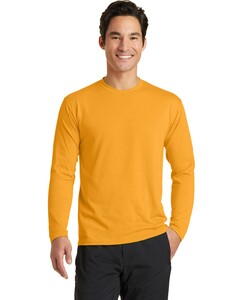 Port & Co PC381LS Yellow-Long Sleeve Essential Blended Performance T-Shirt Yellow