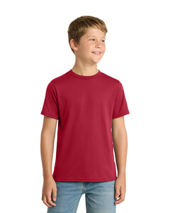 Port &amp; Co PC381Y Red-Youth Essential Blended Performance Tee Red