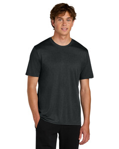 Port & Co PC390 Black-Heather Performance Tee Black