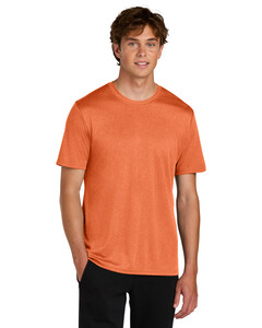 Port & Co PC390 Orange-Heather Performance Tee Orange