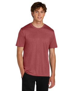 Port & Co PC390 Red-Heather Performance Tee Red