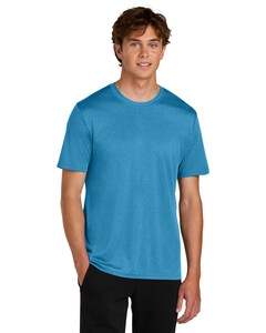 Port & Co PC390 Blue-Green-Heather Performance Tee Blue-Green