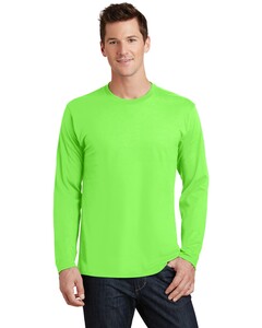 Port & Co PC450LS Green-Long Sleeve Fan Favorite T-Shirt Green