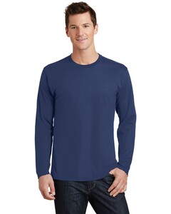 Port & Co PC450LS Navy-Long Sleeve Fan Favorite T-Shirt Navy