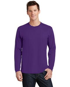 Port & Co PC450LS Purple-Long Sleeve Fan Favorite T-Shirt Purple