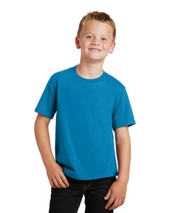 Port & Co PC450Y Blue-Green-Youth Fan Favorite T-Shirt Blue-Green