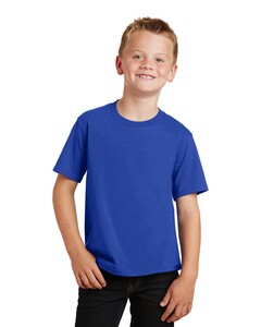Port &amp; Co PC450Y Blue-Youth Fan Favorite T-Shirt Blue