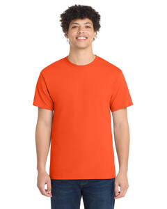 Port &amp; Co PC54 Orange-Core 100% Cotton T-Shirt Orange