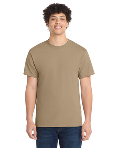 Port & Co PC54 Brown-Core 100% Cotton T-Shirt Brown