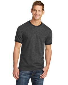 Port & Co PC54R Gray-5.4-Oz 100% Cotton Ringer T-Shirt Gray