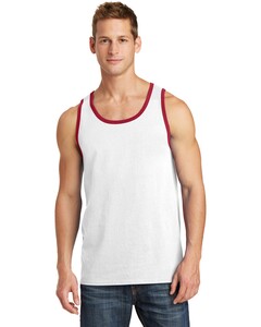 Port & Co PC54TT White-5.4-Oz 100% Cotton Tank Top White
