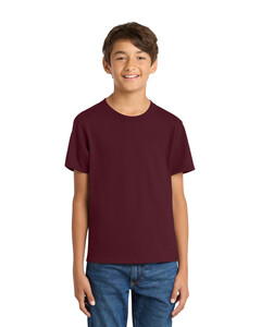Port & Co PC54Y Maroon-100% Cotton Youth T-Shirt Maroon
