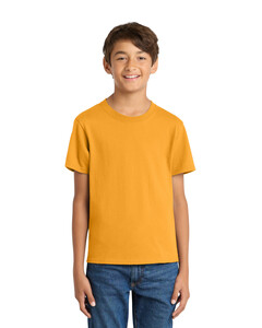 Port & Co PC54Y Yellow-100% Cotton Youth T-Shirt Yellow