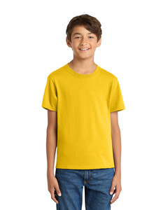 Port & Co PC54Y Yellow-100% Cotton Youth T-Shirt Yellow