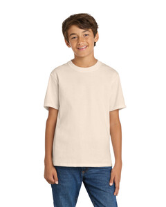 Port &amp; Co PC54Y Natural-100% Cotton Youth T-Shirt Natural