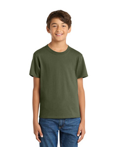 Port & Co PC54Y Green-100% Cotton Youth T-Shirt Green
