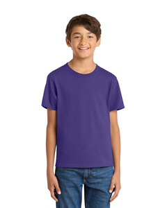Port & Co PC54Y Purple-100% Cotton Youth T-Shirt Purple