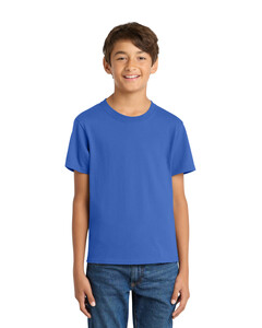 Port & Co PC54Y Blue-100% Cotton Youth T-Shirt Blue
