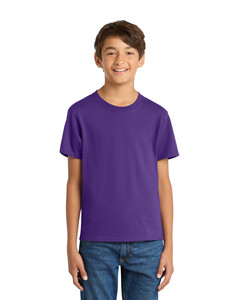 Port & Co PC54Y Purple-100% Cotton Youth T-Shirt Purple