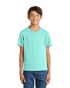 Port & Co PC54Y Blue-100% Cotton Youth T-Shirt Blue
