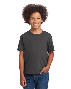Port & Co PC54YDTG Gray-Youth Core Cotton DTG Tee  Gray