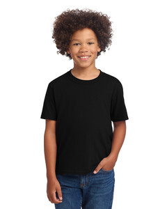 Port & Co PC54YDTG Black-Youth Core Cotton DTG Tee  Black