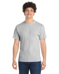 Port &amp; Co PC55 Gray-Core Blend 50/50 Cotton/Poly T-Shirt Gray