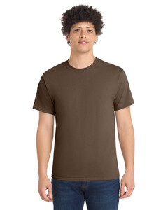 Port & Co PC55 Brown-Core Blend 50/50 Cotton/Poly T-Shirt Brown