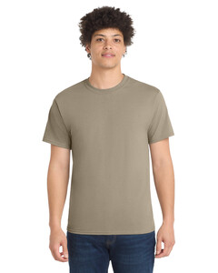 Port & Co PC55 Brown-Core Blend 50/50 Cotton/Poly T-Shirt Brown