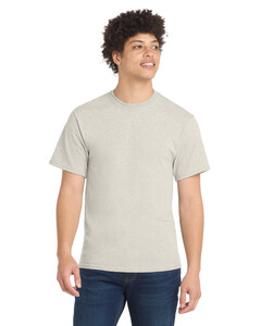 Port &amp; Co PC55 Natural-Core Blend 50/50 Cotton/Poly T-Shirt Natural