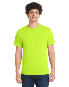 Port &amp; Co PC55 Safety-Core Blend 50/50 Cotton/Poly T-Shirt Safety