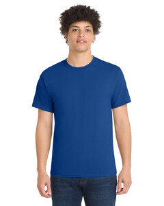 Port & Co PC55 Blue-Core Blend 50/50 Cotton/Poly T-Shirt Blue
