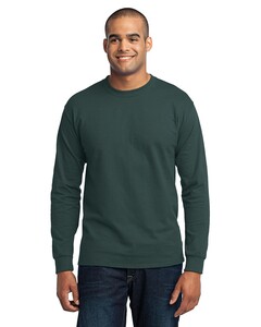 Port & Co PC55LS Green-Long Sleeve 50/50 Cotton/Poly T-Shirt Green