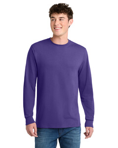 Port & Co PC55LS Purple-Long Sleeve 50/50 Cotton/Poly T-Shirt Purple