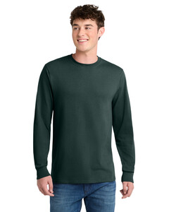 Port & Co PC55LST Green-Tall Long Sleeve 50/50 Cotton/Poly T-Shirt Green
