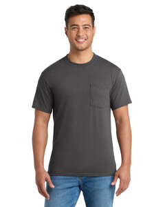 Port & Co PC55PT Gray-Tall 50/50 Cotton/Poly T-Shirt with Pocket Gray