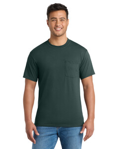 Port & Co PC55PT Green-Tall 50/50 Cotton/Poly T-Shirt with Pocket Green