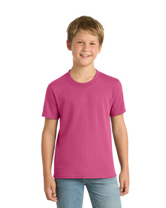 Port & Co PC55Y Pink-Youth 50/50 Cotton/Poly T-Shirt Pink