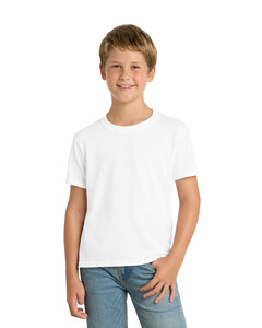 Port & Co PC55Y White-Youth 50/50 Cotton/Poly T-Shirt White