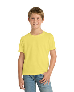 Port & Co PC55Y Yellow-Youth 50/50 Cotton/Poly T-Shirt Yellow