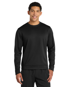 Port & Co PC590 Black-Performance Fleece Crewneck Sweatshirt Black