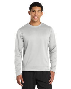 Port & Co PC590 Gray-Performance Fleece Crewneck Sweatshirt Gray