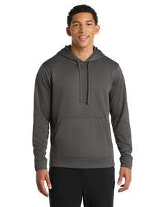 Port & Co PC590H Gray-Performance Fleece Hoodie Gray