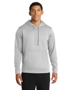 Port & Co PC590H Gray-Performance Fleece Hoodie Gray