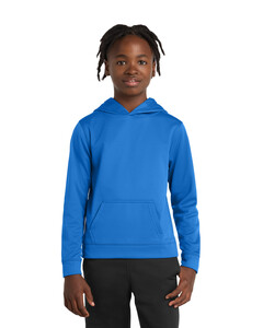Port & Co PC590YH Blue-Youth Performance Fleece Hoodie Blue