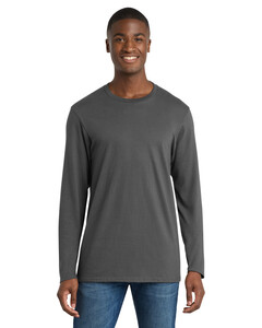Port & Co PC600LS Gray-Port & Company Long Sleeve Bouncer Tee Gray