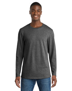 Port & Co PC600LS Gray-Port & Company Long Sleeve Bouncer Tee Gray